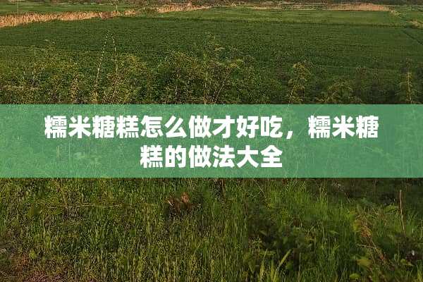 糯米糖糕怎么做才好吃，糯米糖糕的做法大全