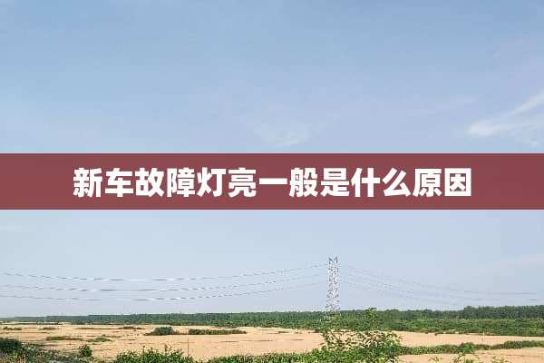 新车故障灯亮一般是什么原因