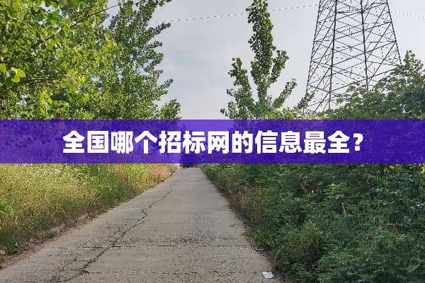 全国哪个招标网的信息最全？