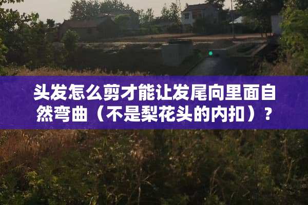 头发怎么剪才能让发尾向里面自然弯曲（不是梨花头的内扣）？