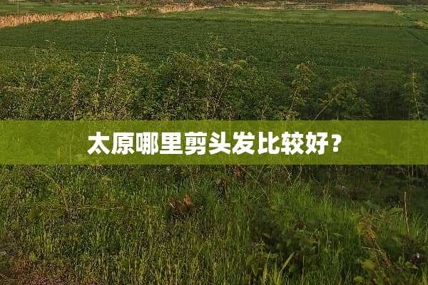 太原哪里剪头发比较好？