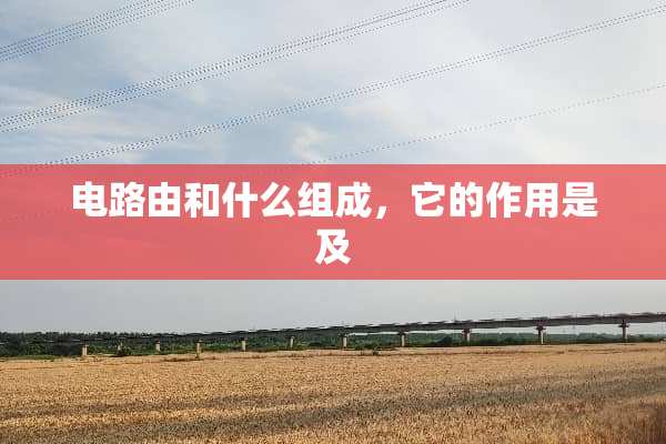 电路由和什么组成，它的作用是及