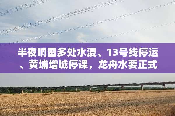 半夜响雷多处水浸、13号线停运、黄埔增城停课，龙舟水要正式开启
