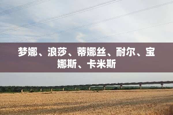 梦娜、浪莎、蒂娜丝、耐尔、宝娜斯、卡米斯