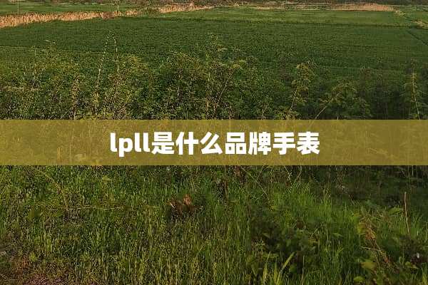 lpll是什么品牌手表