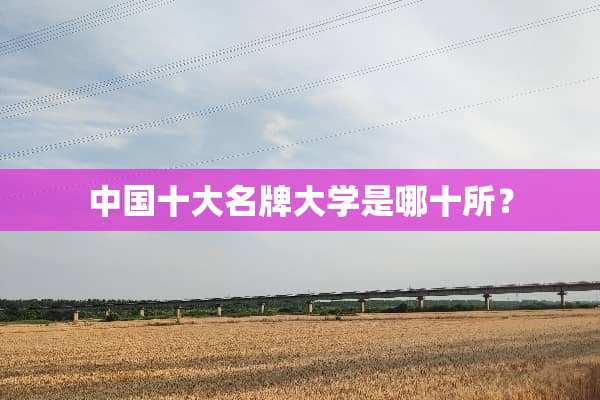 中国十大名牌大学是哪十所？