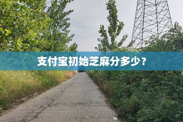 支付宝初始芝麻分多少？