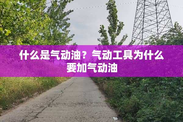 什么是气动油？气动工具为什么要加气动油