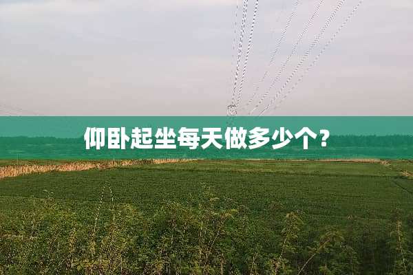 仰卧起坐每天做多少个？