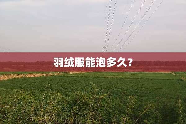 羽绒服能泡多久？