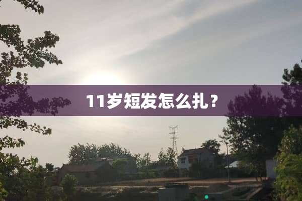 11岁短发怎么扎？