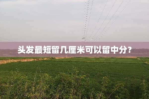 头发最短留几厘米可以留中分？