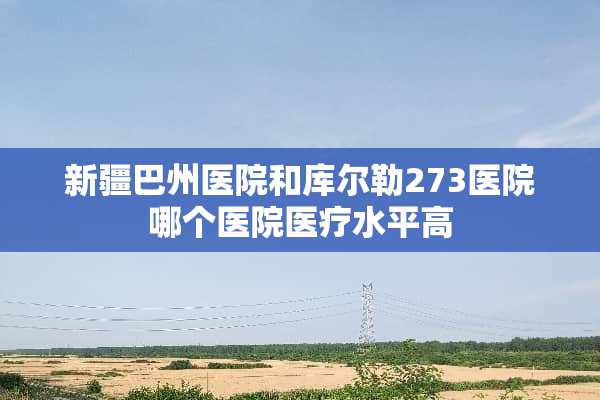 新疆巴州医院和库尔勒273医院哪个医院医疗水平高