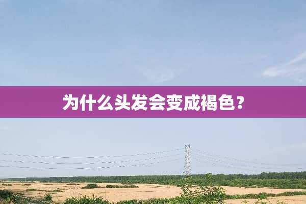 为什么头发会变成褐色？
