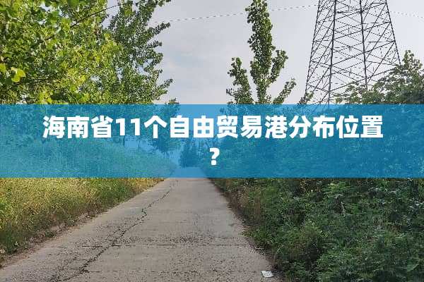 海南省11个自由贸易港分布位置？