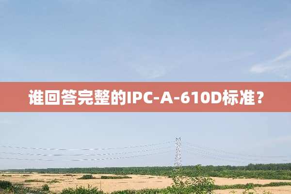谁回答完整的IPC-A-610D标准？