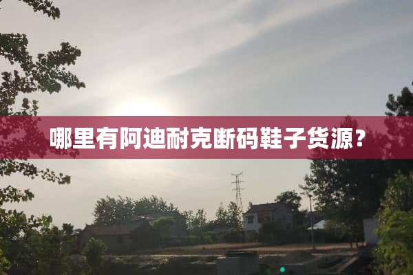 哪里有阿迪耐克断码鞋子货源？
