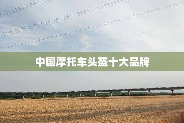 中国摩托车头盔十大品牌