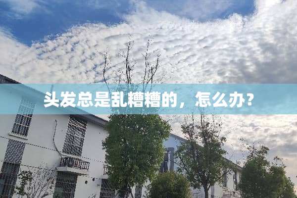 头发总是乱糟糟的，怎么办？