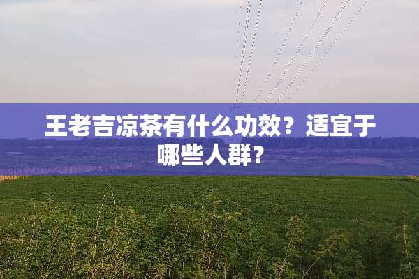 王老吉凉茶有什么功效？适宜于哪些人群？