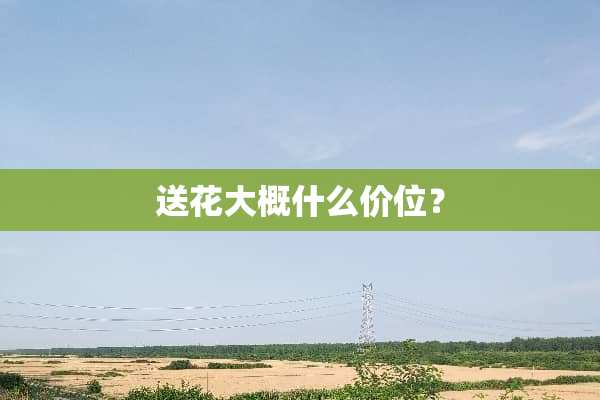 送花大概什么价位？