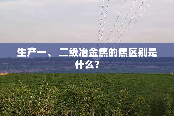 生产一、 二级冶金焦的焦区别是什么？