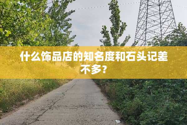什么饰品店的知名度和石头记差不多？