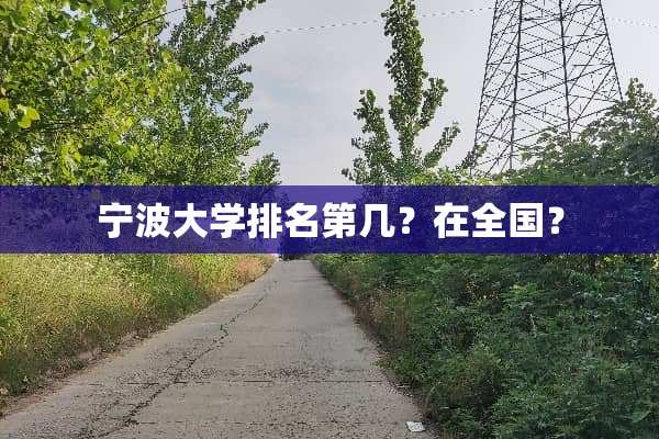 宁波大学排名第几？在全国？