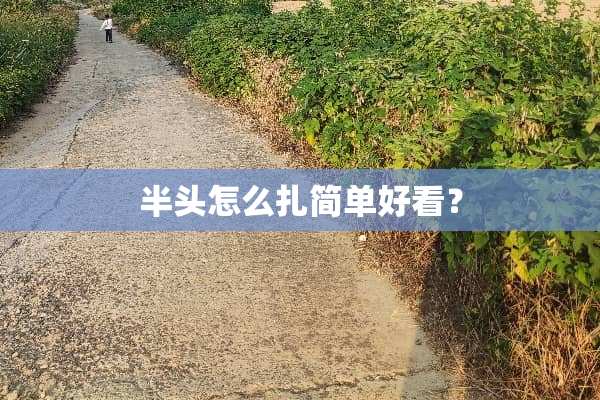 半头怎么扎简单好看？