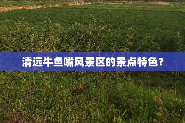清远牛鱼嘴风景区的景点特色？