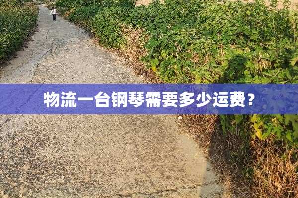 物流一台钢琴需要多少运费？