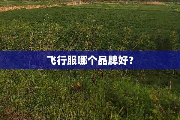 飞行服哪个品牌好？