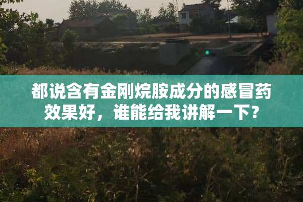 都说含有金刚烷胺成分的感冒药效果好，谁能给我讲解一下？