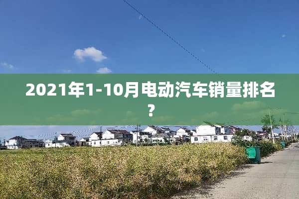 2021年1-10月电动汽车销量排名？