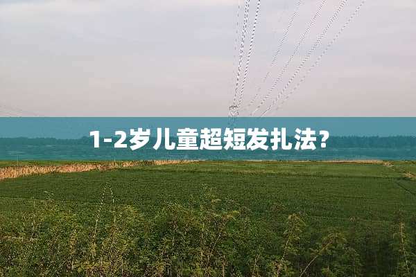 1-2岁儿童超短发扎法？