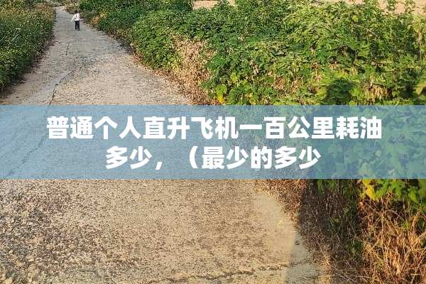 普通个人直升飞机一百公里耗油多少，（最少的多少