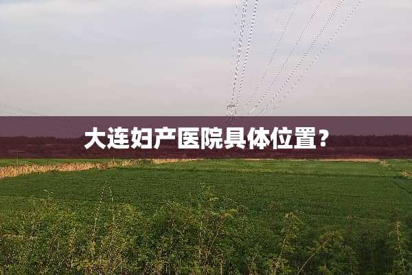 大连妇产医院具**置？