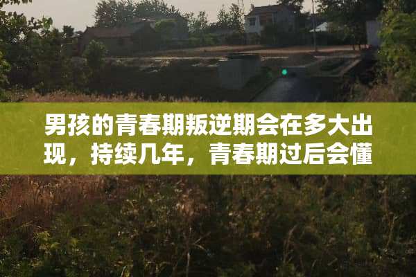男孩的青春期叛逆期会在多大出现，持续几年，青春期过后会懂事吗？