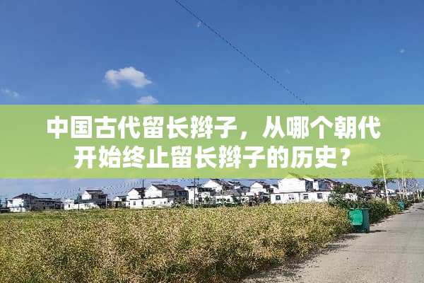中国古代留长辫子，从哪个朝代开始终止留长辫子的历史？