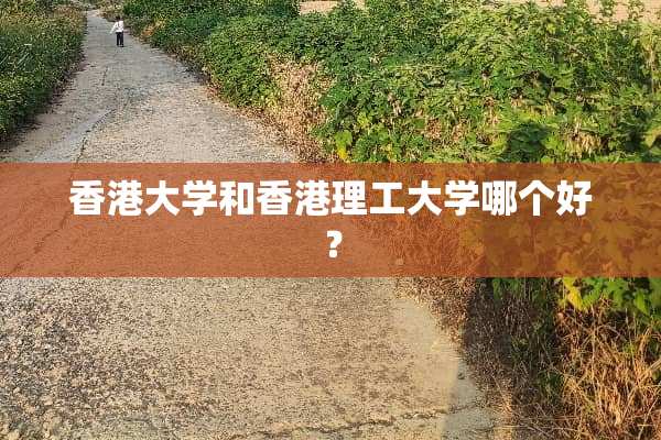 香港大学和香港理工大学哪个好？