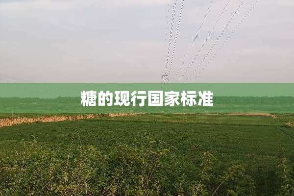 糖的现行国家标准