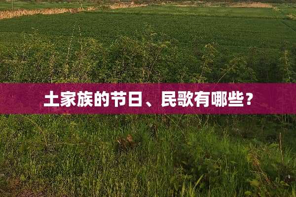 土家族的节日、民歌有哪些？