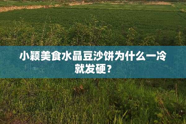 小颖美食水晶豆沙饼为什么一冷就发硬？