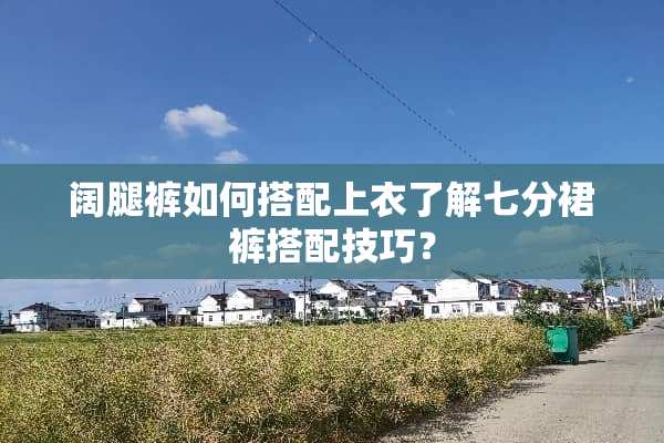 阔腿裤如何搭配上衣了解七分裙裤搭配技巧？