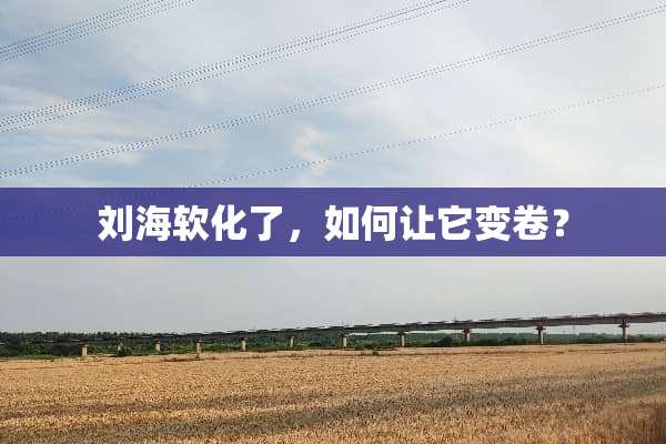 刘海软化了，如何让它变卷？