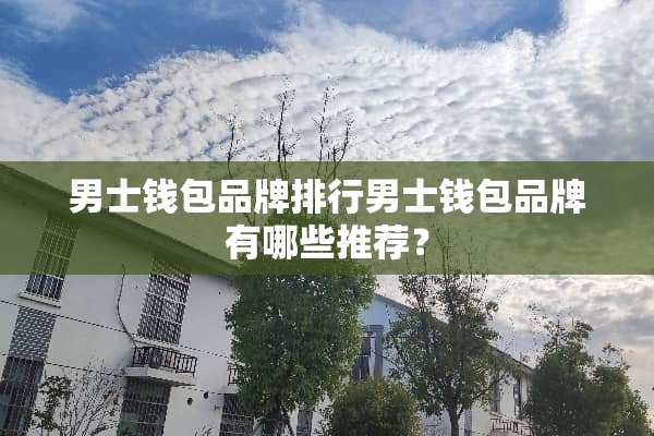男士钱包品牌排行男士钱包品牌有哪些推荐？