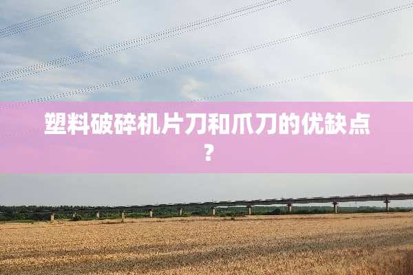 塑料***片刀和爪刀的优缺点？