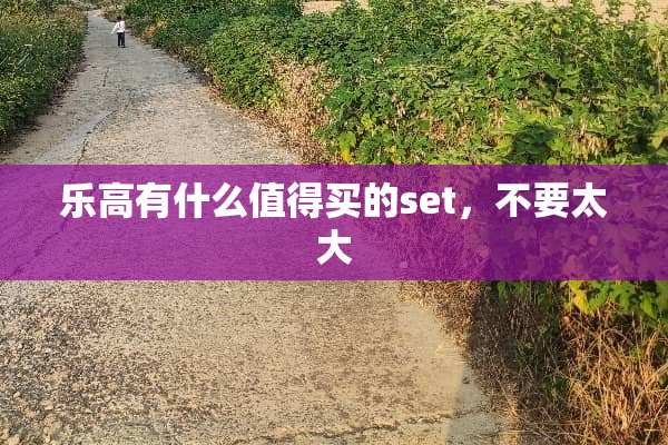 乐高有什么值得买的set，不要太大