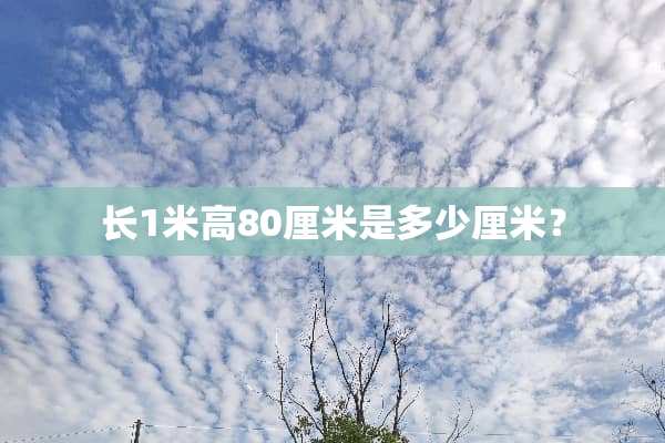长1米高80厘米是多少厘米？