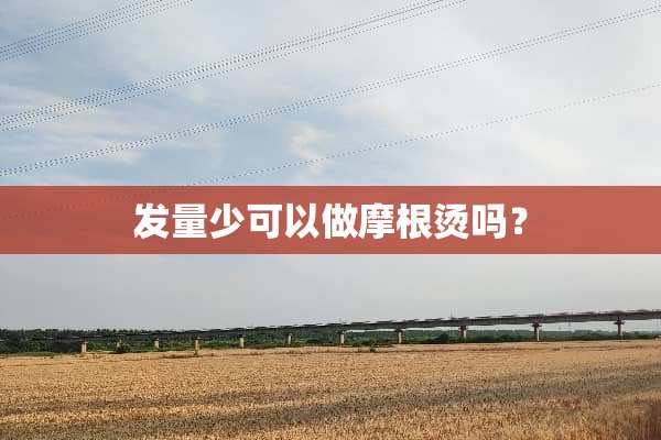 发量少可以做摩根烫吗？